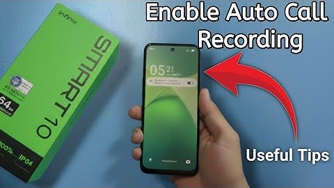 Infinix Smart 10 - How to enable auto call recording