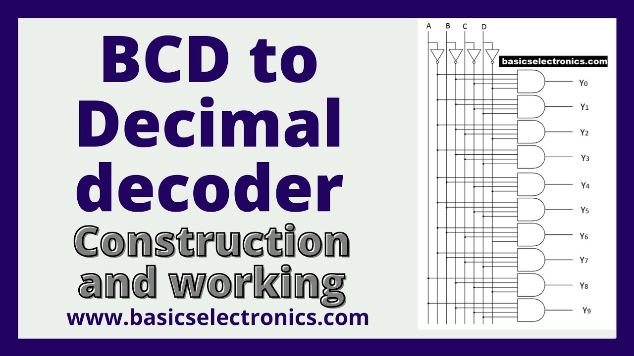 What is BCD to Decimal decoder? Explanation with logic diagram and