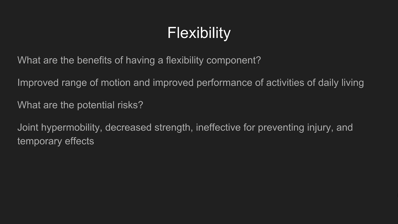 Program Design - Flexibility Training - YouTube