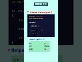 Code Quiz C++ bitwise operators 🔷 #coding #cpp#codingchallenge #csstudents#cppquestions #programming