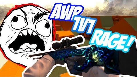 CS:GO AWP 1v1 Rage Wall Hacks Troll! (Extreme Freakout)