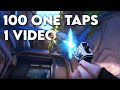 100 one taps in one  valorant