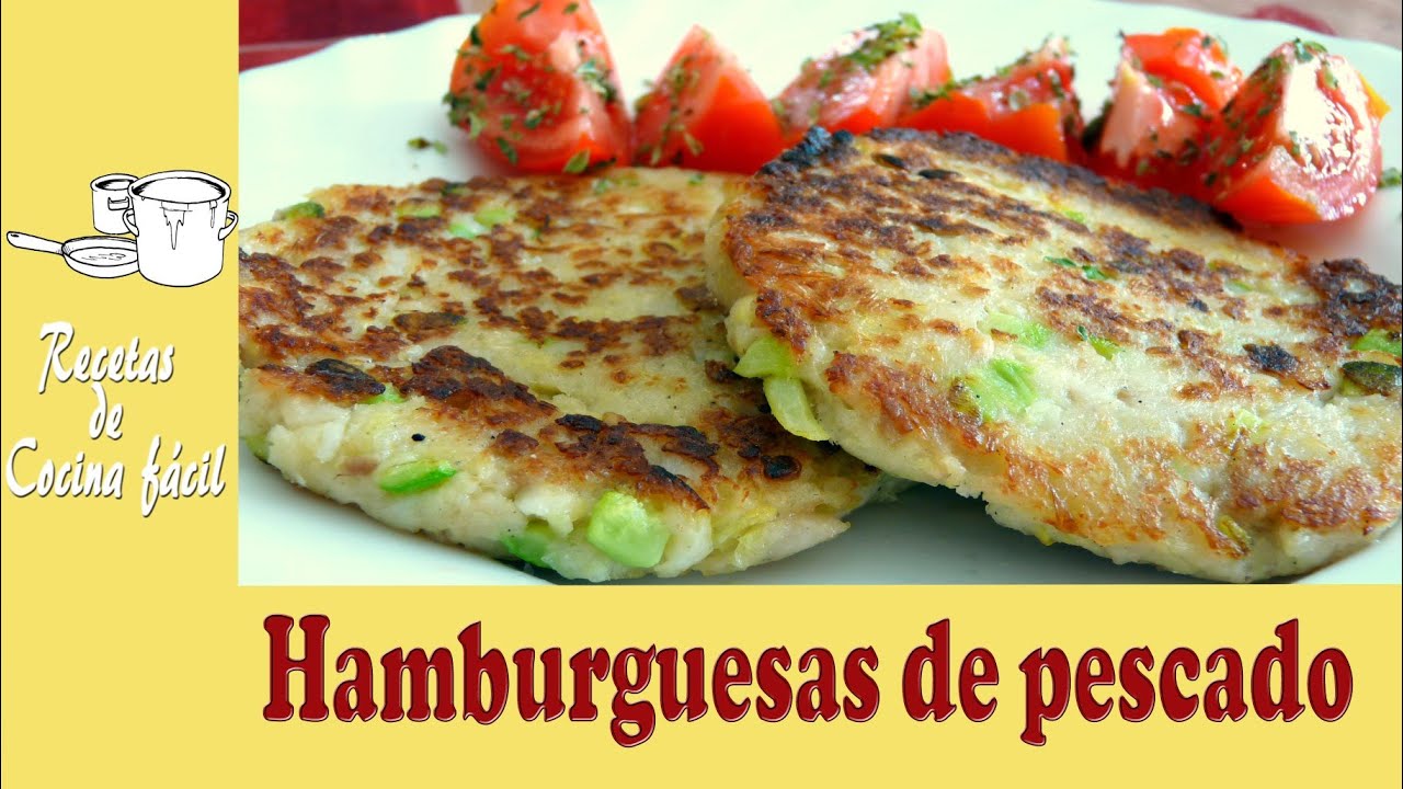 Recetas de cocina fácil - Hamburguesa de pescado (merluza ...