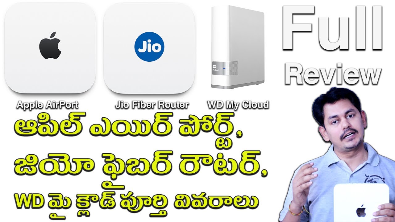 Apple AirPort Time Capsule, Jio Router, WD My Cloud Review in || Tech-Logic -