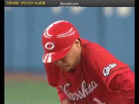 広島東洋カープ 前田智徳 第1打席 2塁打 天才 2010年5月19日 - YouTube