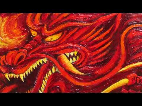 油絵】龍 - YouTube