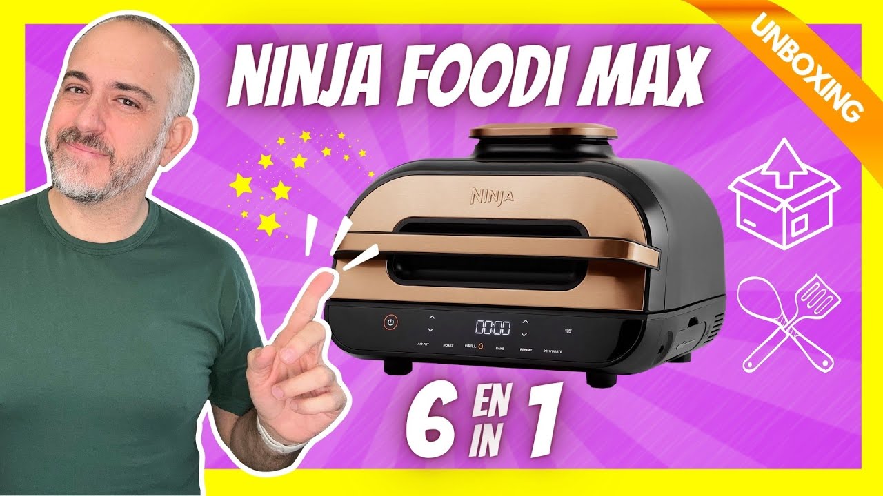 🔥Is the NINJA FOODI MAX 6 in 1 AIRFRYER worth it? Discover it: UNBOXING  with real RECIPES cooked 