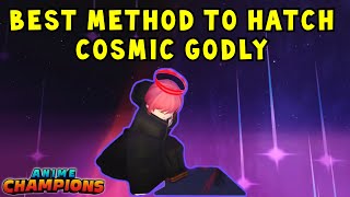 HOW TO CONSISTENTLY HATCH COSMIC GODLY - Anime Champions Simulator screenshot 5