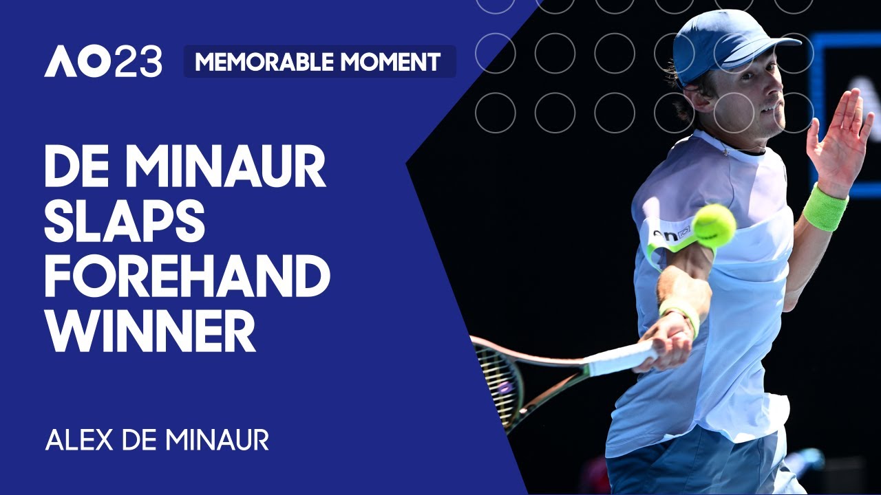 De Minaur Hits Spectacular 'Slap Shot' Winner | Australian Open 2023