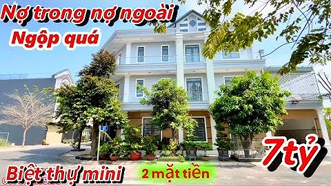 Nợ trong nợ ngoài chủ giảm hẳn 2 tỷ bán trả nợ gấp biệt thự mini 2 mặt tiền