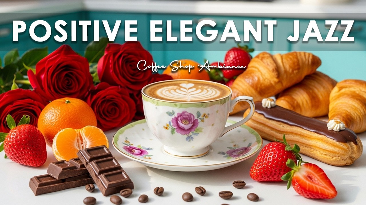 Positive Elegant Jazz 🎶 Sweet Bossa Nova Instrumental & Relaxing Jazz Cafe Music for Start the Day