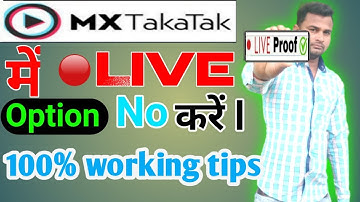 How to enable live option on Max taka tak . Max takatak App main live option ke liye apply Karen
