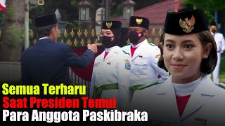 Momen Haru Para Anggota Paskibraka Saat Di Temui Presiden Jokowi