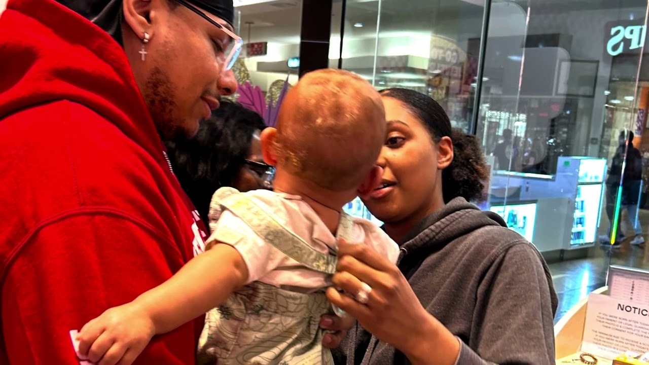 Nijah gets her ears pierced