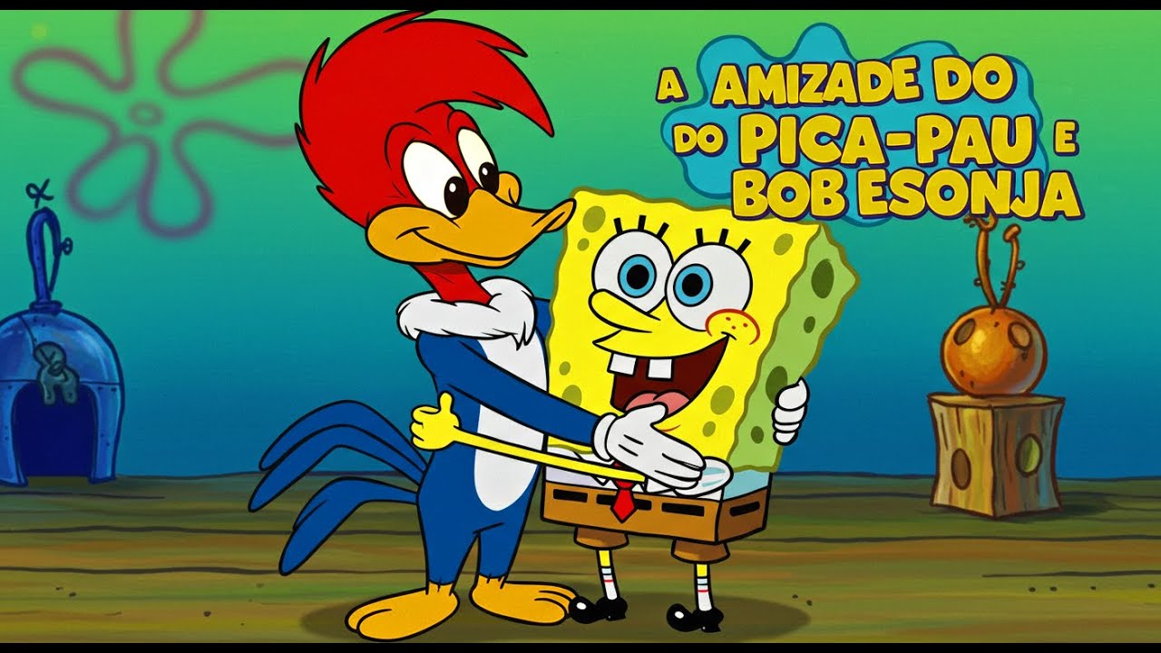 Bob Esponja e Pica-Pau: A Aventura Mais Maluca do Fundo do Mar! 🧽🐦 | Crossover Épico