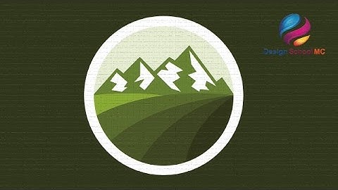 Adobe illustrator Tutorial - How to Make a Professional Flat Design - Circle Mountain Logo Design