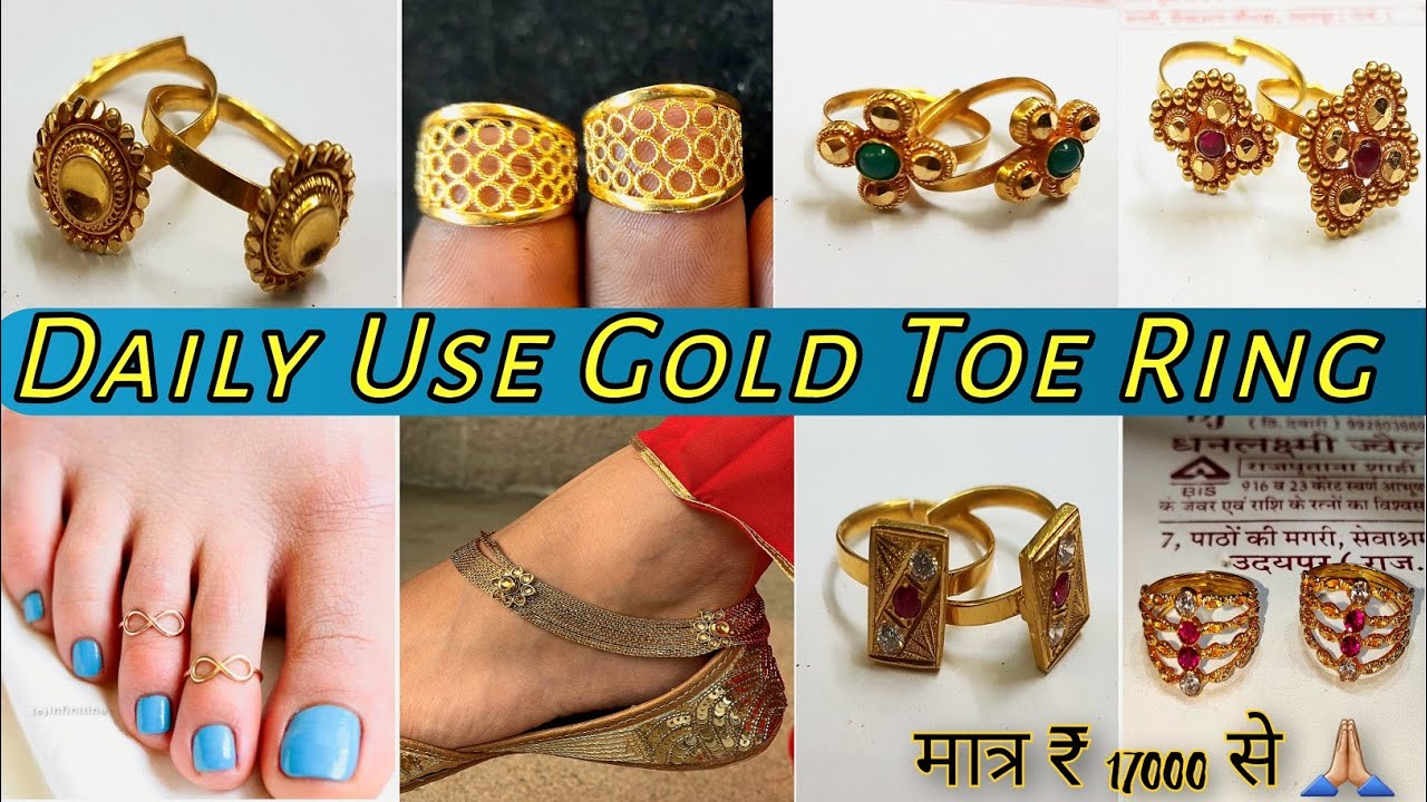 Buy Thin Gold Toe Rings Online In India - Etsy India