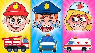 Baby Police Officer Don't Cry Song | Baby Baby Don't Cry | DoReMi Cartoons