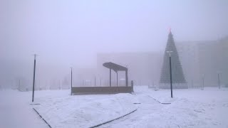 2023-01-22 Морозный туман, −48° C, утро, Братск, Сибирь, Россия