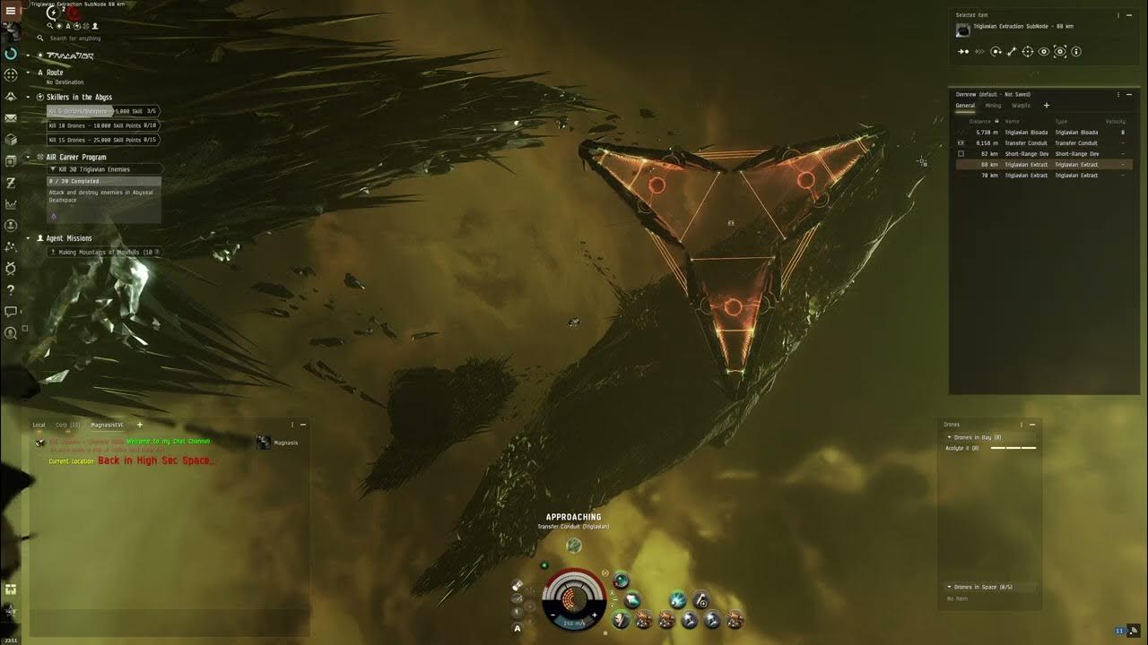 EVE Online First Time in Abyssal Deadspace YouTube