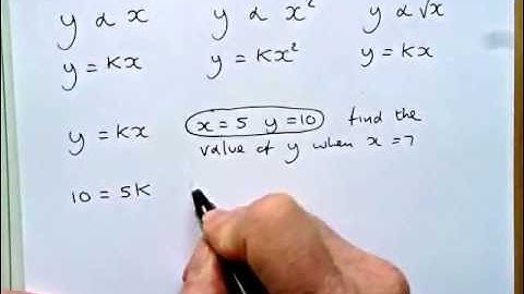 Direct proportionality.