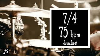 75 Bpm - 7/4 Drum Beat