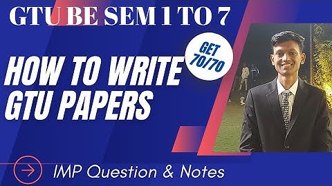 How to write gtu papers? | All Sem | Get 70/70 | Imp Questions & notes #gtu