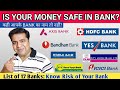 Banking Crisis in India: Is Your Money Safe in these Private Banks? Insurance on your Bank Deposits