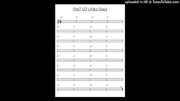 Dm7 G7 Alto Sax