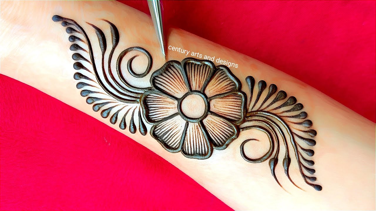 New stylish mehndi design | easy mehndi design | mehndi ka design ...