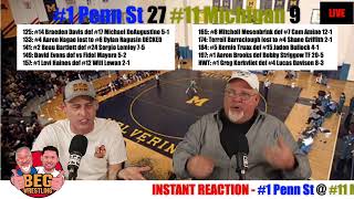 PENN ST vs MICHIGAN LIVE INSTANT REACTION - BEG Wrestling