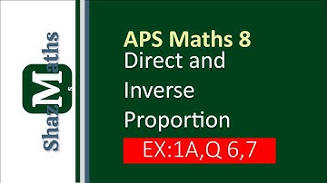 Exercise 1A Question 06,07 II APS Maths Class 8 II New Secondary Mathematics Book 3 Updated Edition