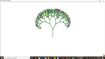 Python Turtle Graphics with Music - Star Tree. Python Code Challenge Recursive Binary Tree
