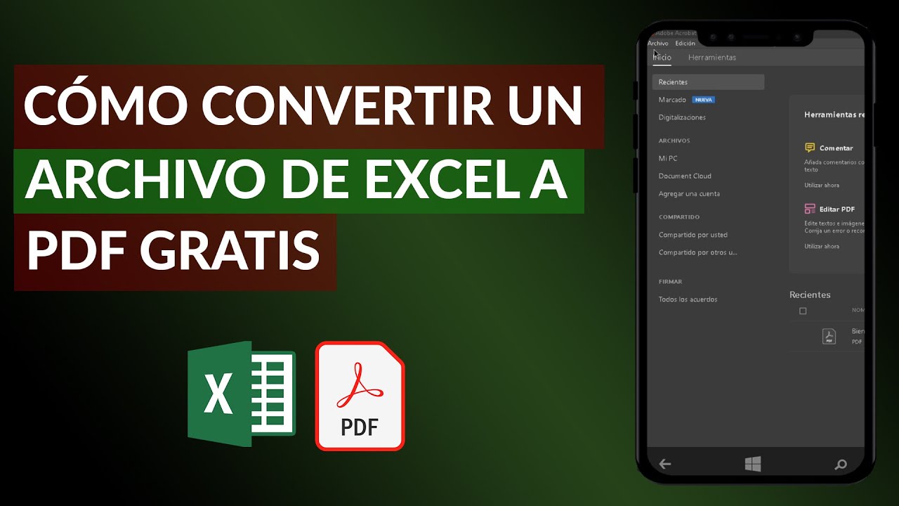 Cómo Convertir un Archivo de Excel a PDF sin Perder el Formato - YouTube