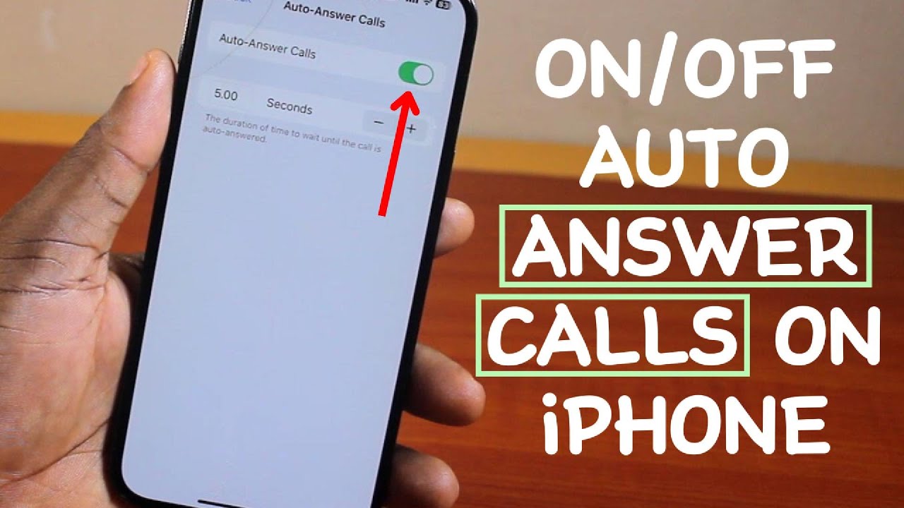 How to Turn ON/OFF Auto Answer Calls on iPhone - YouTube