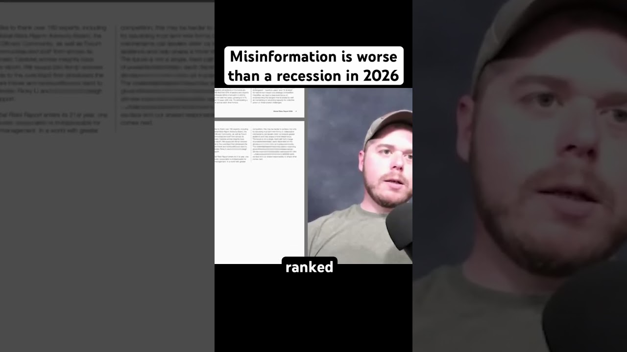 Misinformation Is Worse Than a Recession in 2026