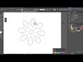 Adobe Illustrator flower using radial repeat