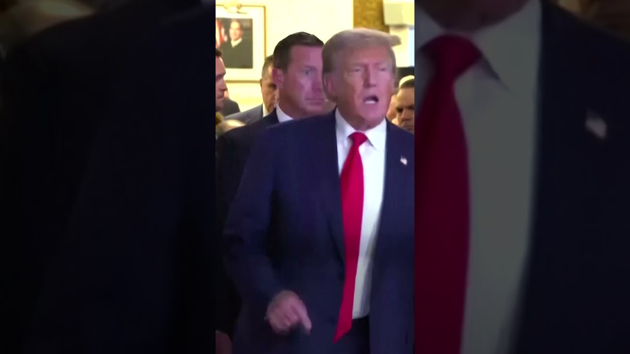 Trump Exits Court After Judge Issues Gag Order Over Truth Social Post