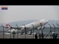 ✈ Swiss A340 departure at ZRH - bad weather - Slow Motion Test Exilim EX-ZR200