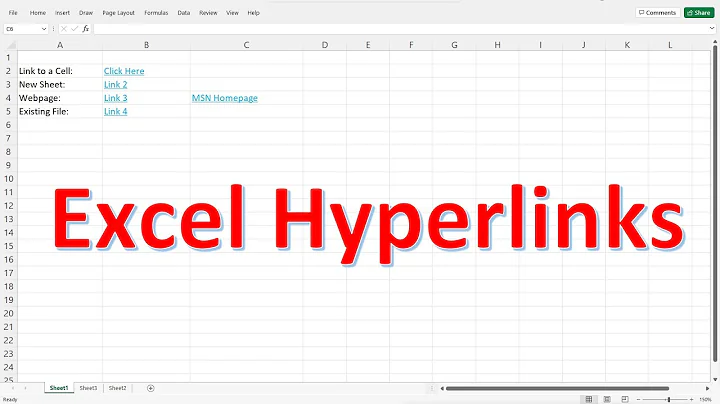 How To Use HyperLinks In Excel
