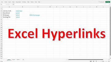 How To Use HyperLinks In Excel