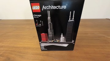 Lego Stop Motion Assembly Video - Chicago Architecture #21033 - 4k