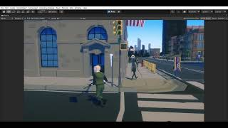 GTA Clone Pedestrian AI Demo