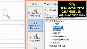 CARA MENGHUBUNGKAN ANTAR SHEET DALAM SATU FILE DAN BEDA FILE EXCEL DENGAN HYPERLINK