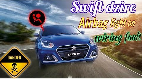 Swift dzire - Airbag fault, wiring fault, DTC fault code B1062, Dzire को🐀 चूहे ने बर्बाद😱 किया।
