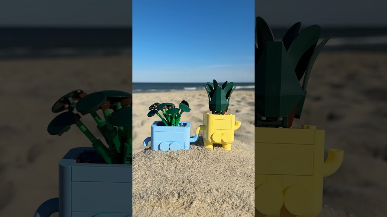 I Upgraded the LEGO Happy Plants! 🍑🪴 