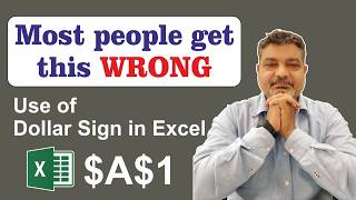 Cell Referencing in Excel When to add a $ in a cell | How to use dollar sign in Excel