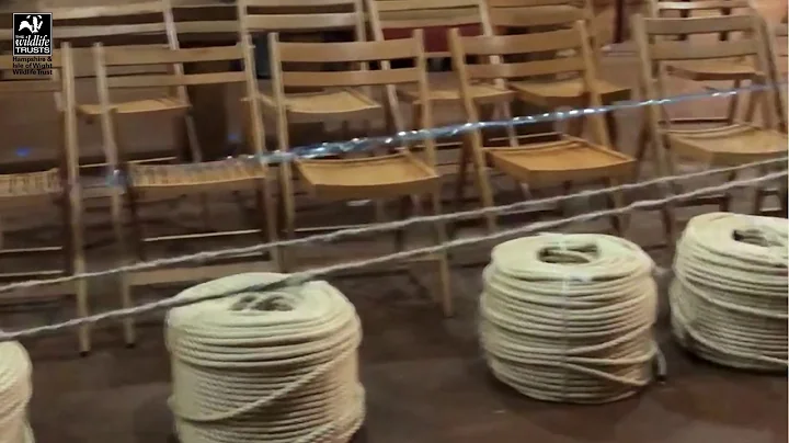 Making rope out of flax and recycled plastic yarn