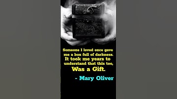 someone I loved once #maryoliver #loved #motivation #blackbox #shorts #trending #viralshorts