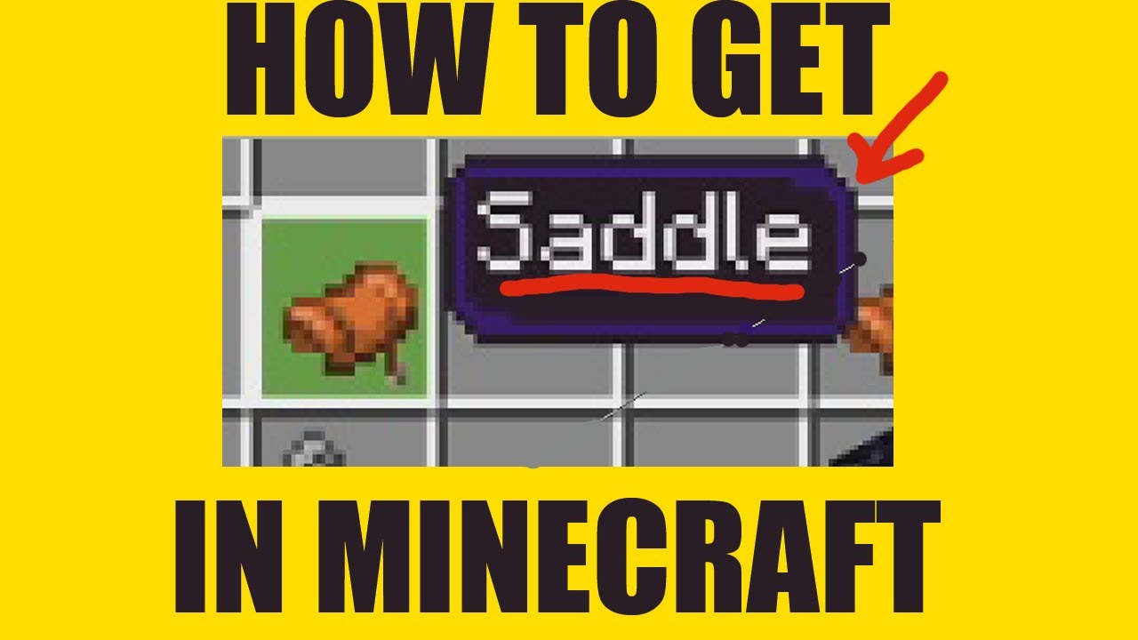 How to Get a Saddle in Minecraft - YouTube